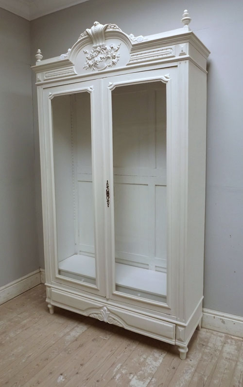 french antique crested armoire